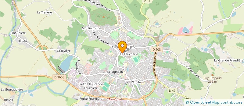 localisation de l'entreprise SCI EDL  POUZAUGES