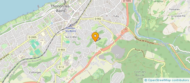 localisation de l'entreprise SCI EDLA à THONON-LES-BAINS