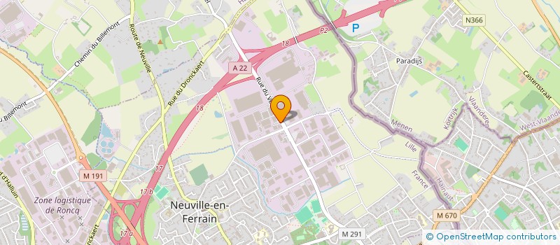 localisation de l'entreprise SCI EDLOUVIN à NEUVILLE-EN-FERRAIN