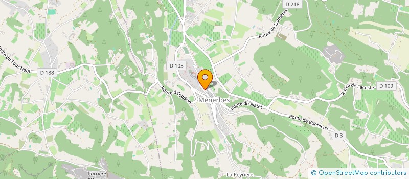 localisation de l'entreprise SCI EDM  MENERBES