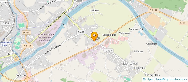 localisation de l'entreprise SCI EDM  MONTAYRAL