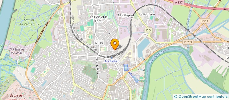 localisation de l'entreprise SCI EDMAR  ROCHEFORT