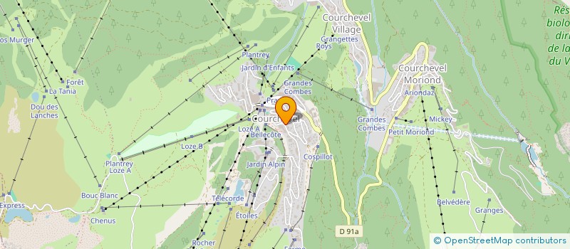 localisation de l'entreprise SCI EDMISTON à COURCHEVEL