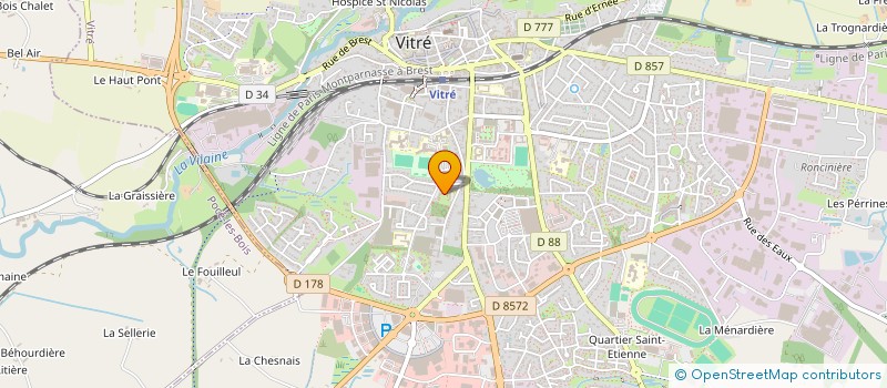 localisation de l'entreprise SCI EDOCA  VITRE