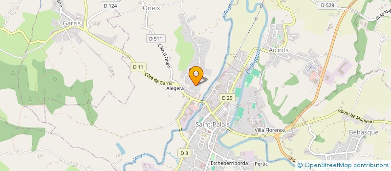 localisation de l'entreprise SCI EDORA  AMENDEUIX-ONEIX