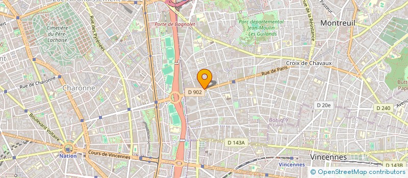 localisation de l'entreprise SCI EDOUARD BRANLY  MONTREUIL