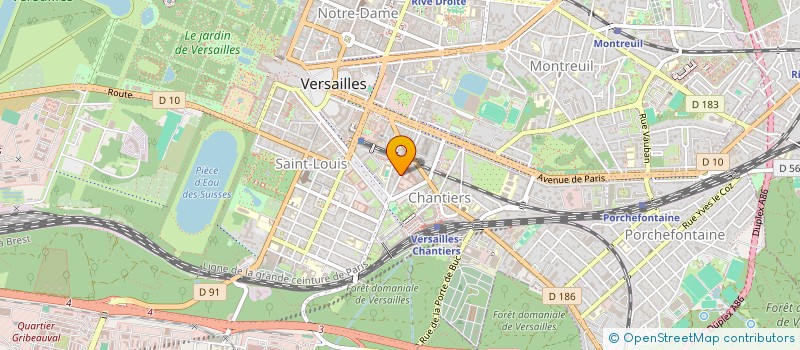 localisation de l'entreprise SCI EDOUARD LEFEBVRE à VERSAILLES