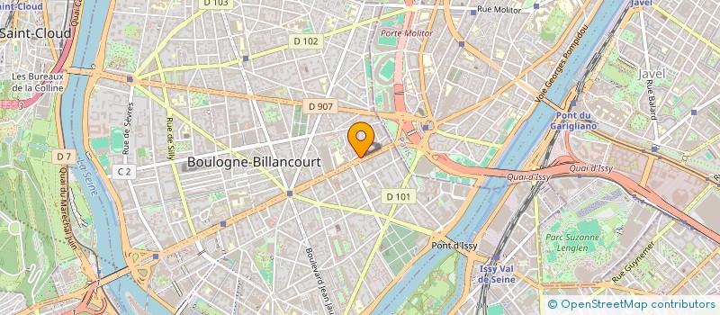localisation de l'entreprise SCI EDOUARD VAILLANT à BOULOGNE-BILLANCOURT