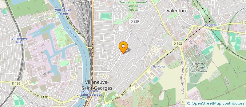 localisation de l'entreprise SCI EDOUARD VAILLANT  VILLENEUVE-SAINT-GEORGES