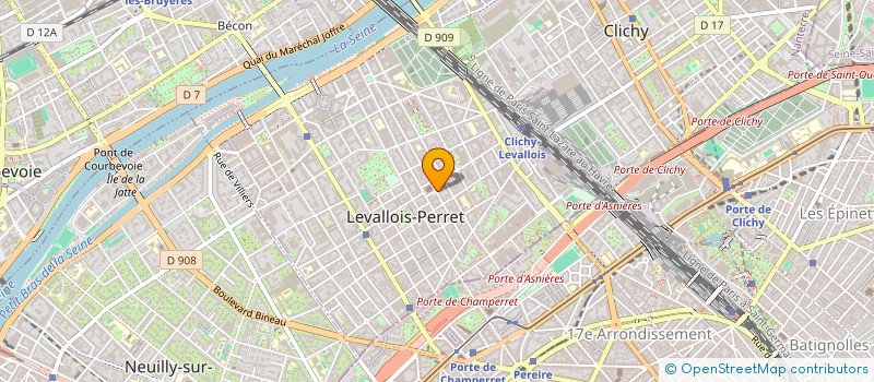 localisation de l'entreprise SCI EDOUARD VAILLANT à LEVALLOIS-PERRET