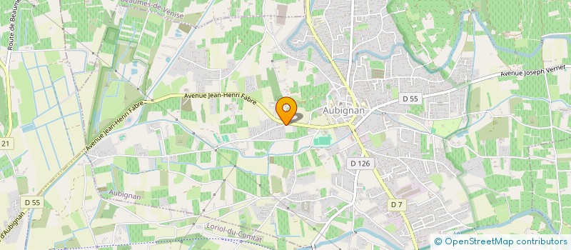 localisation de l'entreprise SCI EDOVI  AUBIGNAN