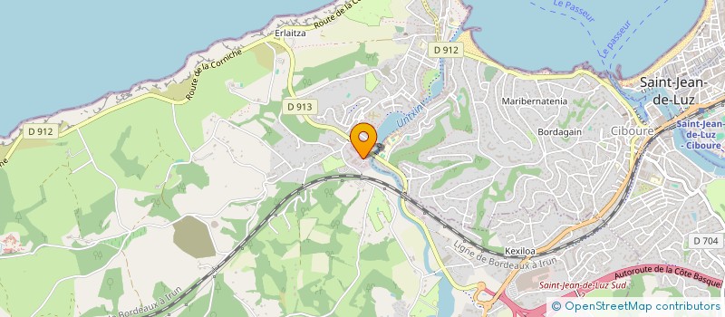 localisation de l'entreprise SCI EDOYMA  URRUGNE