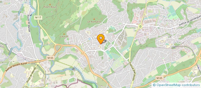 localisation de l'entreprise SCI EDRAC  CLAPIERS