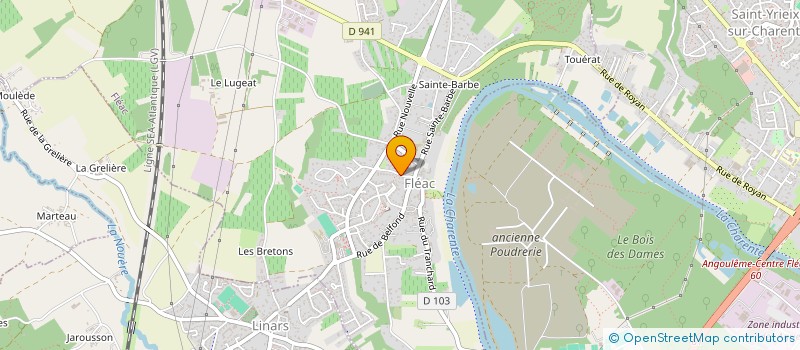 localisation de l'entreprise SCI EDRAGAL à FLEAC