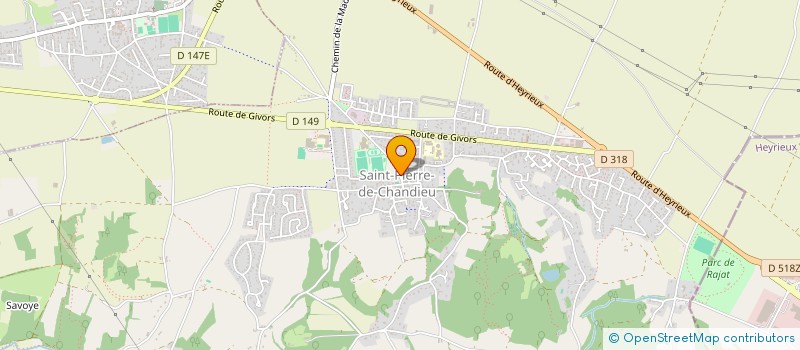 localisation de l'entreprise SCI EDRON  SAINT-PIERRE-DE-CHANDIEU