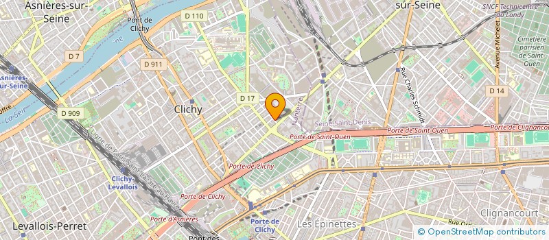 localisation de l'entreprise SCI EDS à CLICHY