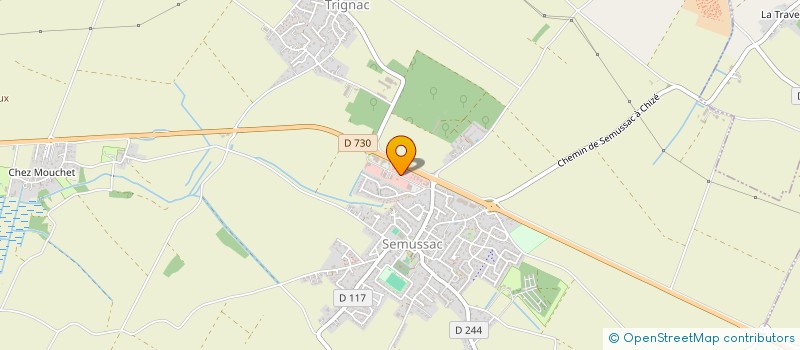 localisation de l'entreprise SCI EDS INVEST  SEMUSSAC