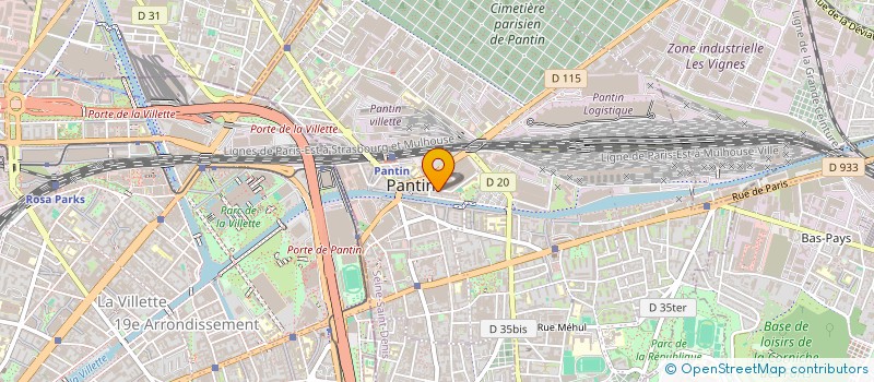 localisation de l'entreprise SCI EDULIS IMMO  PANTIN