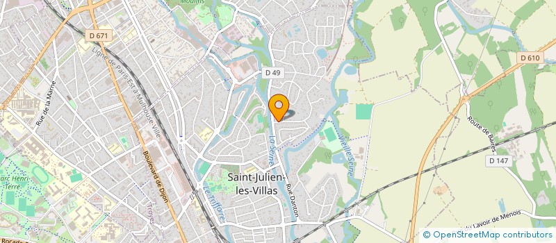 localisation de l'entreprise SCI EDVM  SAINT-JULIEN-LES-VILLAS