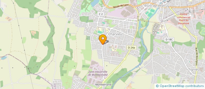 localisation de l'entreprise SCI EDWARD 1  CHARVIEU-CHAVAGNEUX