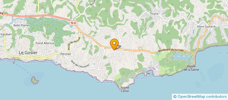 localisation de l'entreprise SCI EDWRAY  LE GOSIER