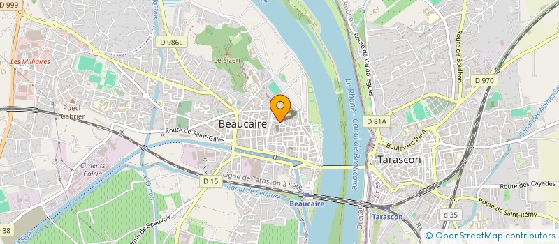 localisation de l'entreprise SCI EDYS  BEAUCAIRE