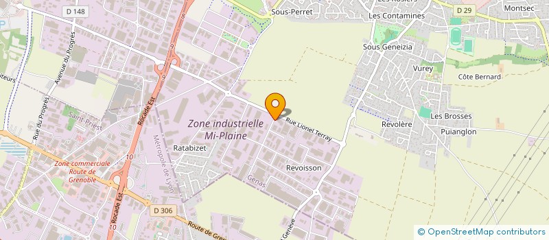 localisation de l'entreprise SCI EE  GENAS