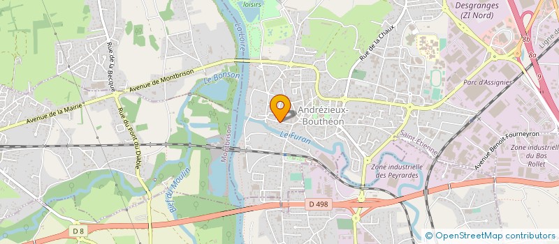 localisation de l'entreprise SCI EEC  ANDREZIEUX-BOUTHEON