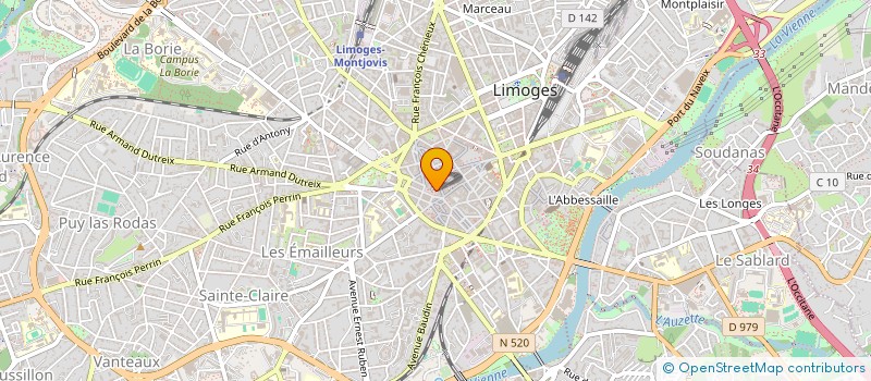 localisation de l'entreprise SCI EEVAA à LIMOGES
