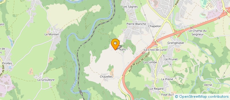 localisation de l'entreprise SCI EF  LA CHAPELLE D'AUREC