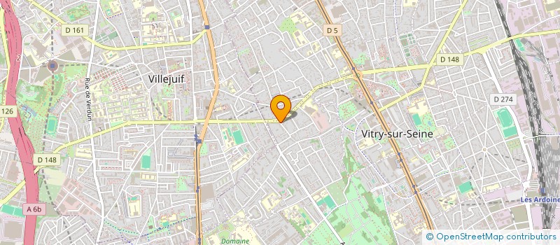 localisation de l'entreprise SCI EF LUU  VITRY-SUR-SEINE