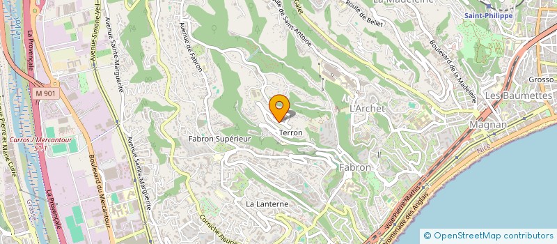 localisation de l'entreprise SCI EF PATRIMOINE  NICE