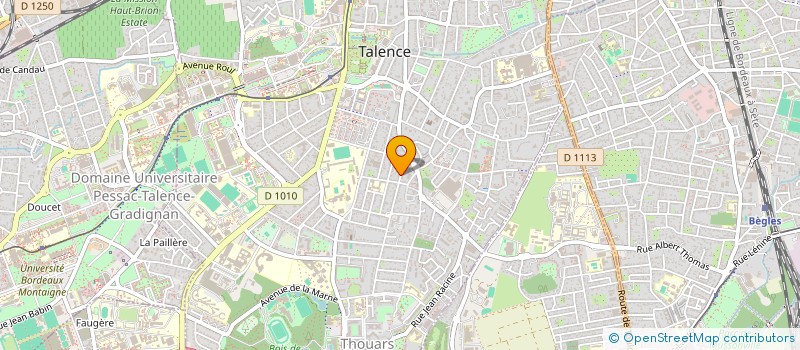 localisation de l'entreprise SCI EF2D  TALENCE