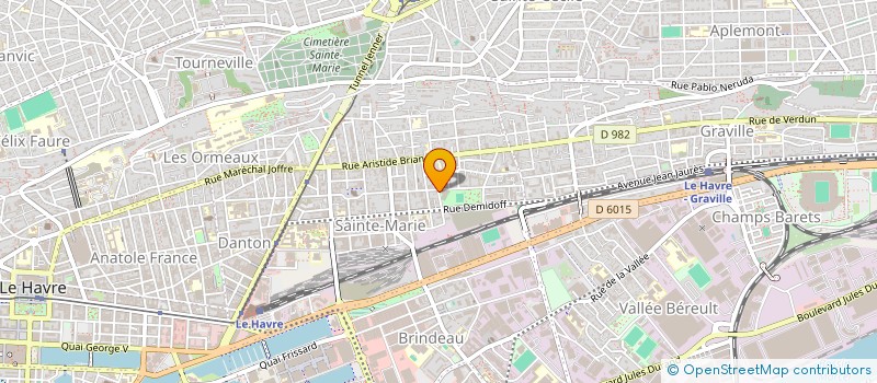 localisation de l'entreprise SCI EFA à LE HAVRE