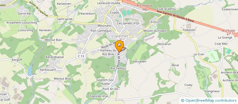 localisation de l'entreprise SCI EFA  LOPERHET