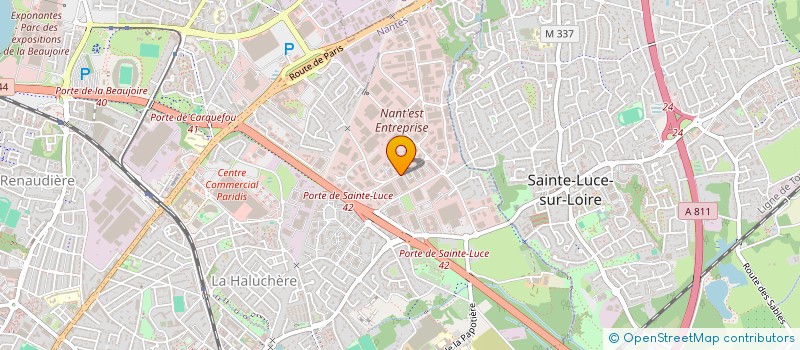 localisation de l'entreprise SCI EFA  NANTES
