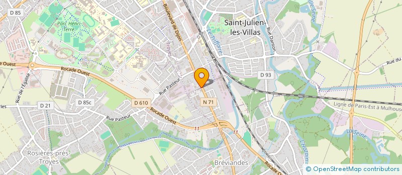 localisation de l'entreprise SCI EFAI 3  SAINT-JULIEN-LES-VILLAS