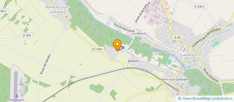 localisation de l'entreprise SCI EFALTILIUM à BAILLEAU-ARMENONVILLE