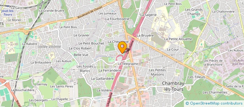 localisation de l'entreprise SCI EFBS  CHAMBRAY-LES-TOURS