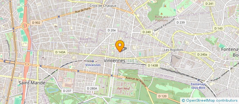 localisation de l'entreprise SCI EFC IMMOBILIER à VINCENNES