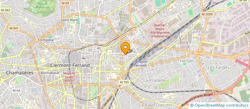 localisation de l'entreprise SCI EFD  CLERMONT-FERRAND