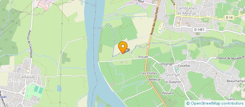 localisation de l'entreprise SCI EFEB  QUINSAC