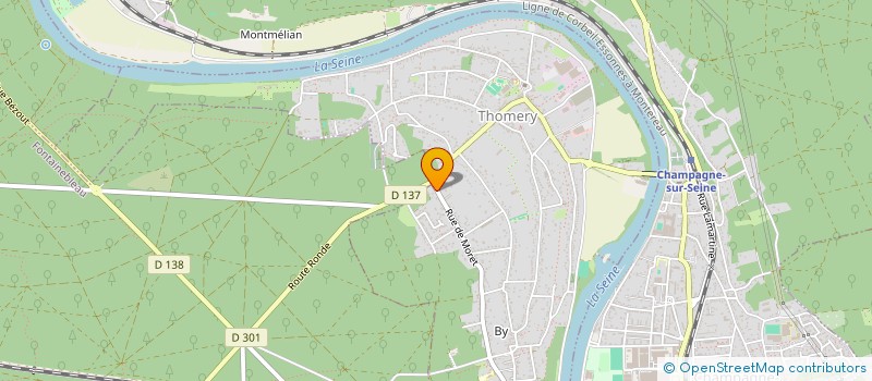 localisation de l'entreprise SCI EFEL  THOMERY