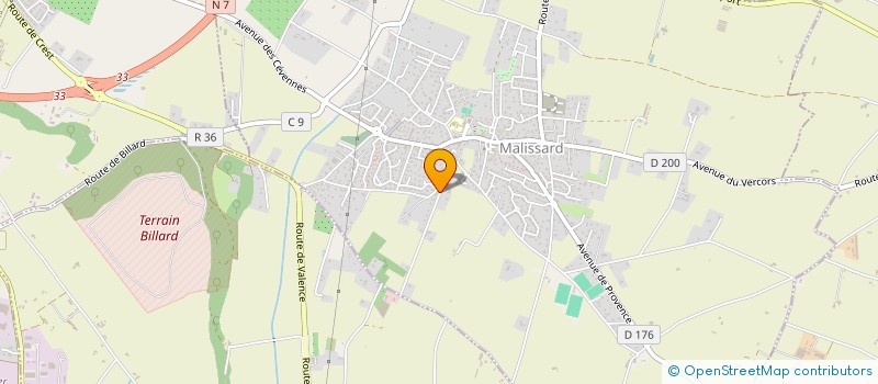 localisation de l'entreprise SCI EFEO  MALISSARD