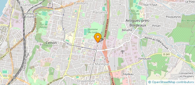 localisation de l'entreprise SCI EFES  ARTIGUES-PRES-BORDEAUX