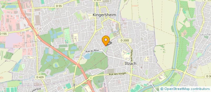 localisation de l'entreprise SCI EFFE  KINGERSHEIM