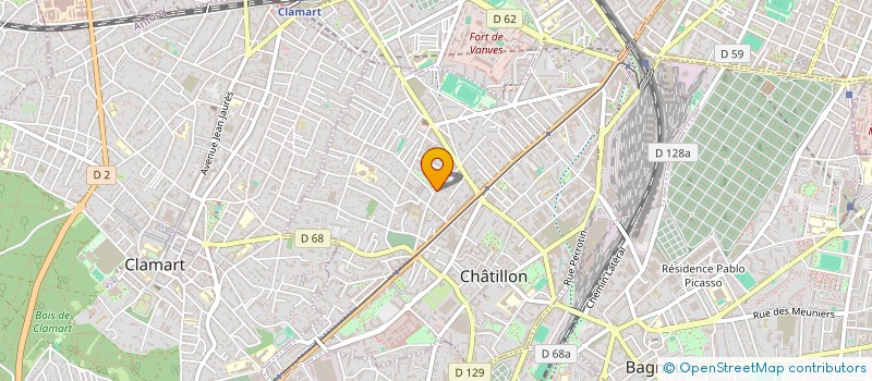 localisation de l'entreprise SCI EFFELS  CHATILLON