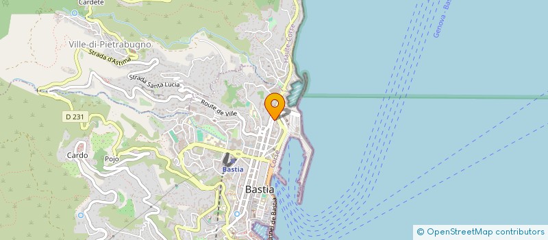 localisation de l'entreprise SCI EFFENDI à BASTIA