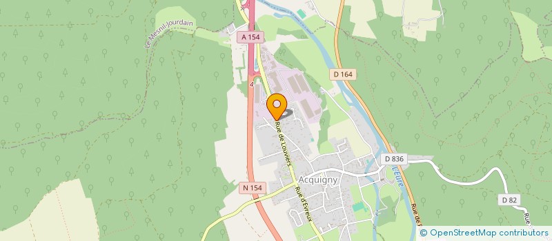 localisation de l'entreprise SCI EFFERVESCENCE  ACQUIGNY