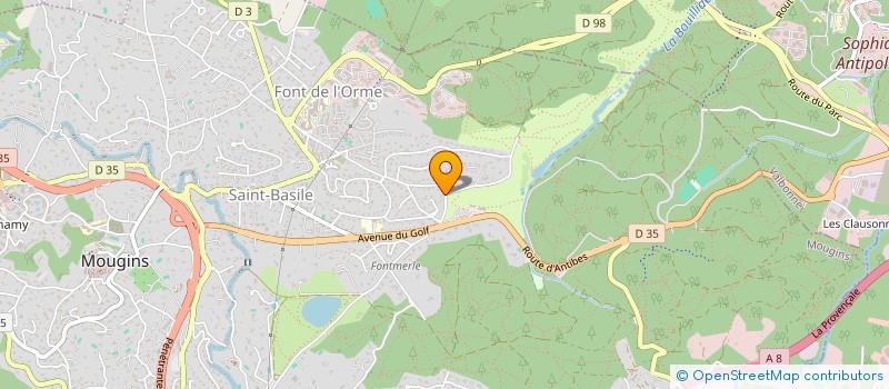 localisation de l'entreprise SCI EFFIM  MOUGINS